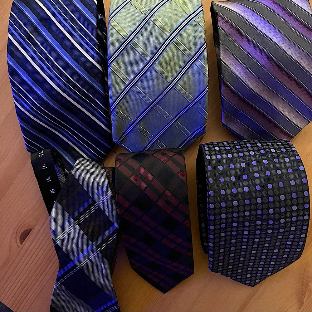 Lot of six men’s ties